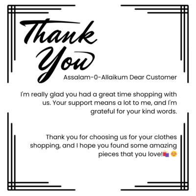 Thank You Card - Glossy Paper