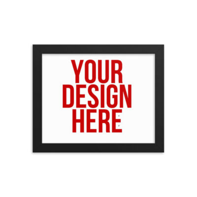 Classic Semi-Glossy Paper Wooden Framed Poster