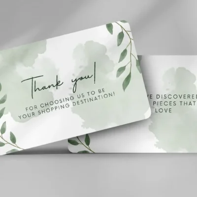 Thank You Card - Premium PVC