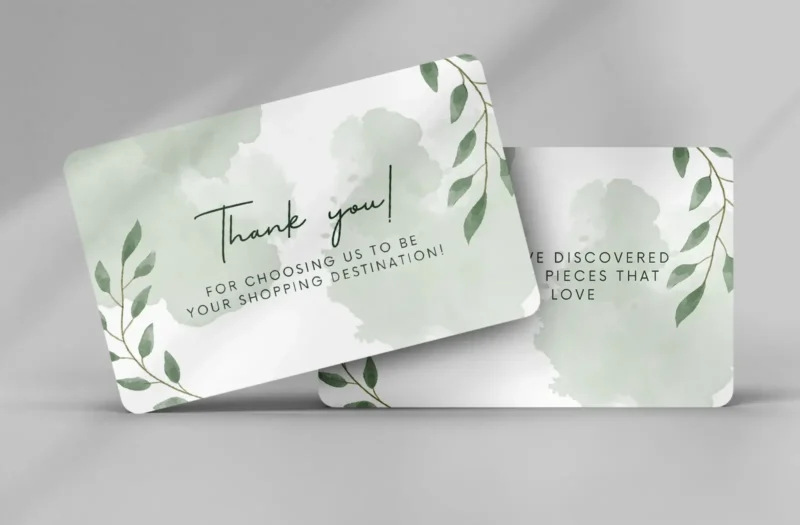 Thank You Card - Premium PVC