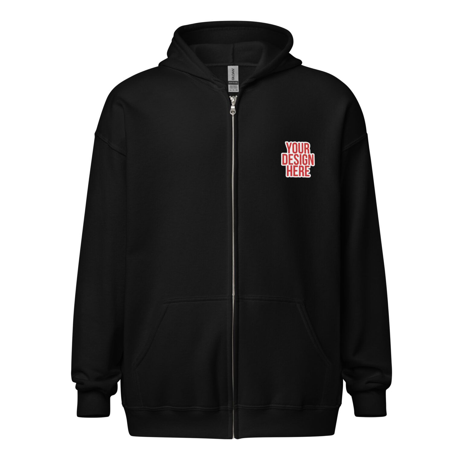 LONG ZIPPER HOODIE TOP main image 0