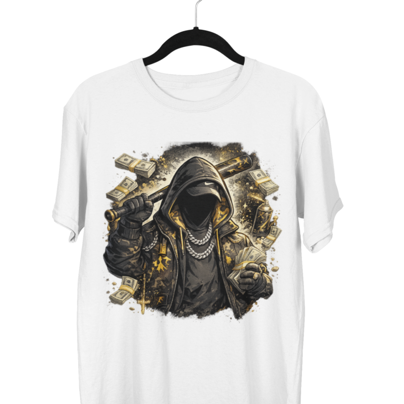 Oversized "Urban Gold" Streetwear Tee