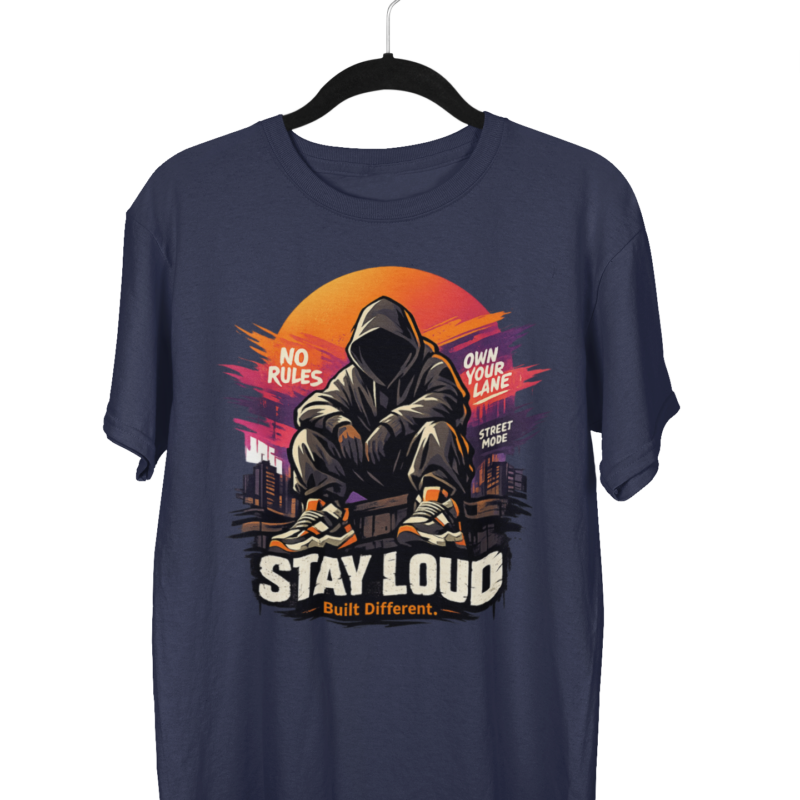 Stay Loud" Urban Streetwear Oversize T-Shirt