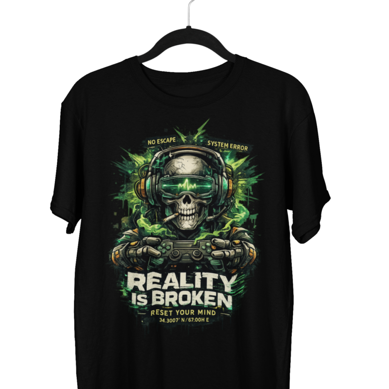 Oversized "Reality Is Broken" Gamer Tee