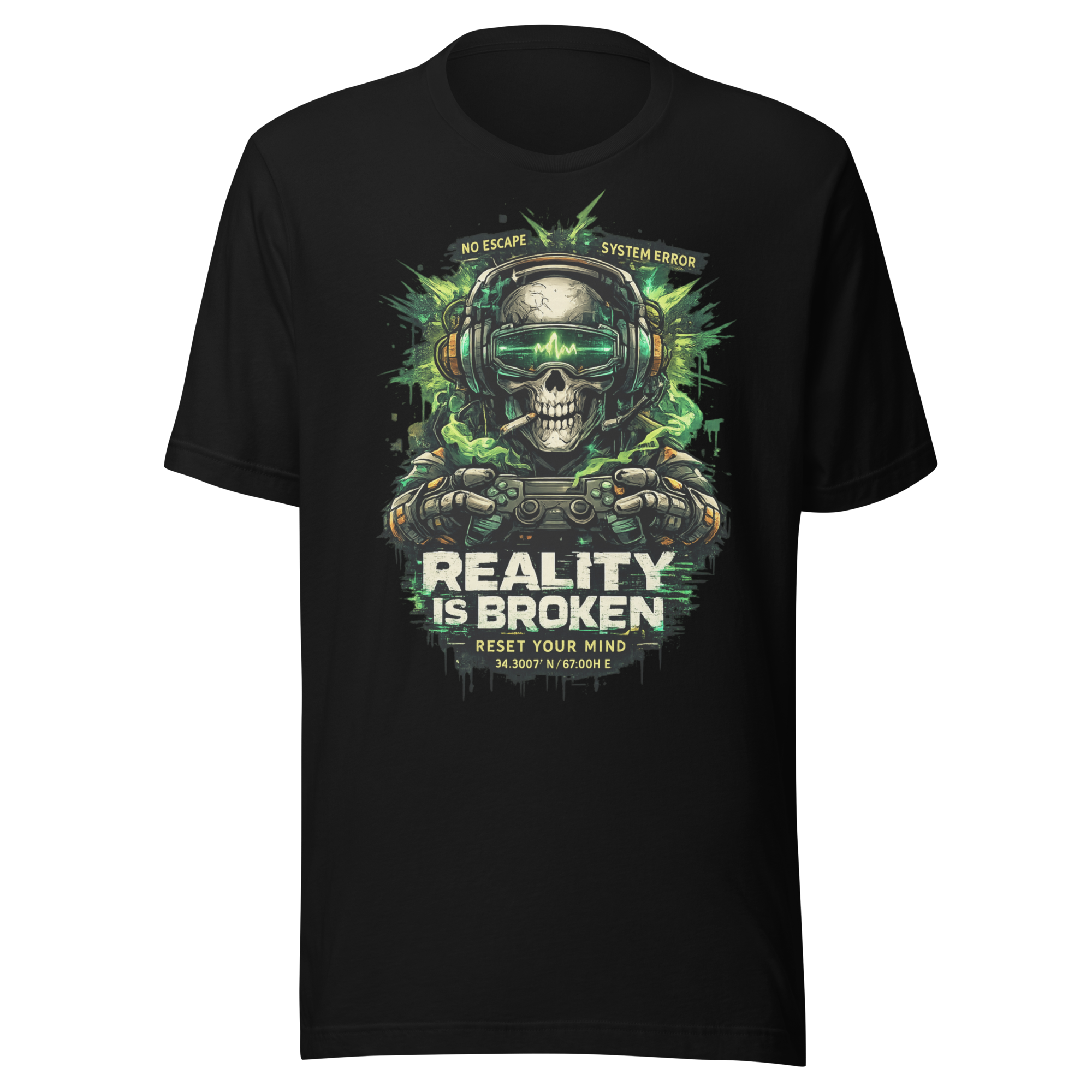 Reality is Broken" Cyberpunk T-Shirt