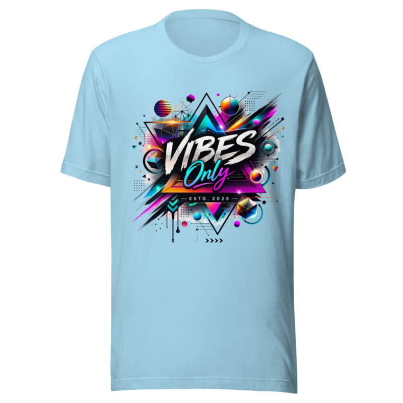 Neon Retro-Futuristic Pure Cotton T-Shirt