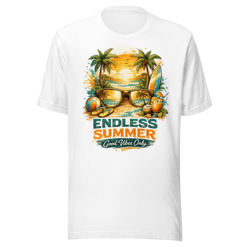 Endless Summer Tropical Pure Cotton T-Shirt