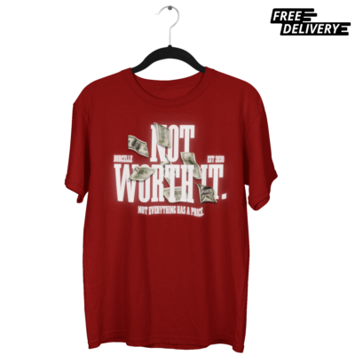 Oversized "Not Worth It" Urban Streetwear Tee
