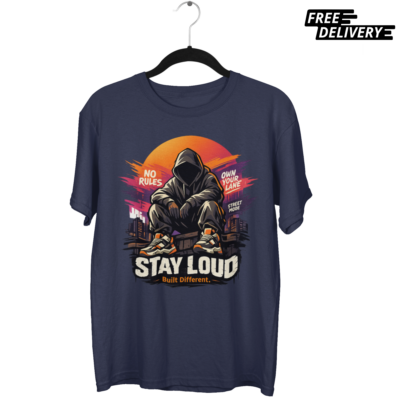 Oversized "Stay Loud" Streetwear Tee