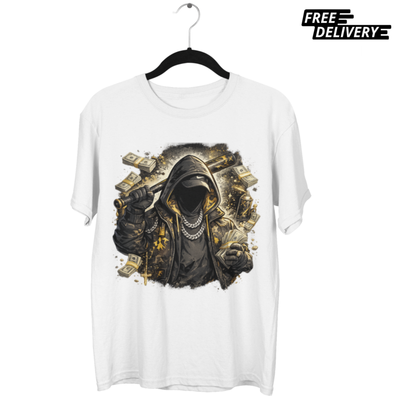 Oversized "Urban Gold" Streetwear Tee