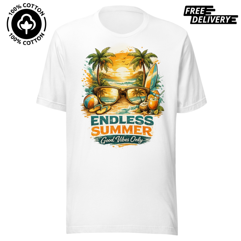 Endless Summer Tropical Pure Cotton T-Shirt
