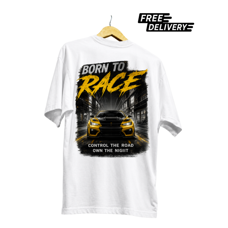 Born To Race Car Racing Graphic T-Shirt for Men | Street Racing Tee