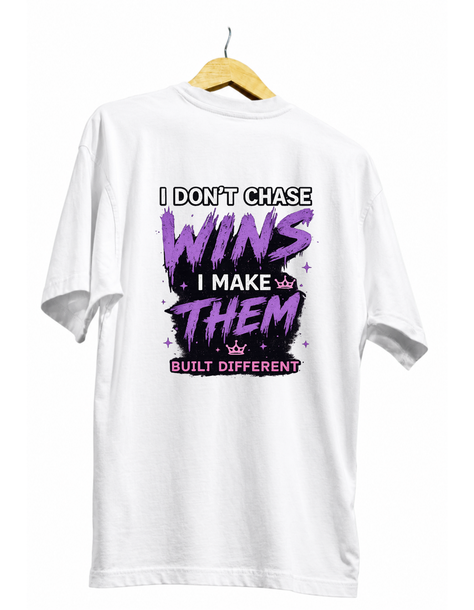 I Don't Chase Wins I Make Them Motivational Gamer T-Shirt - Image 2