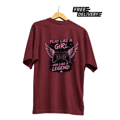 Play Like A Girl Win Like A Legend Gamer Girl T-Shirt