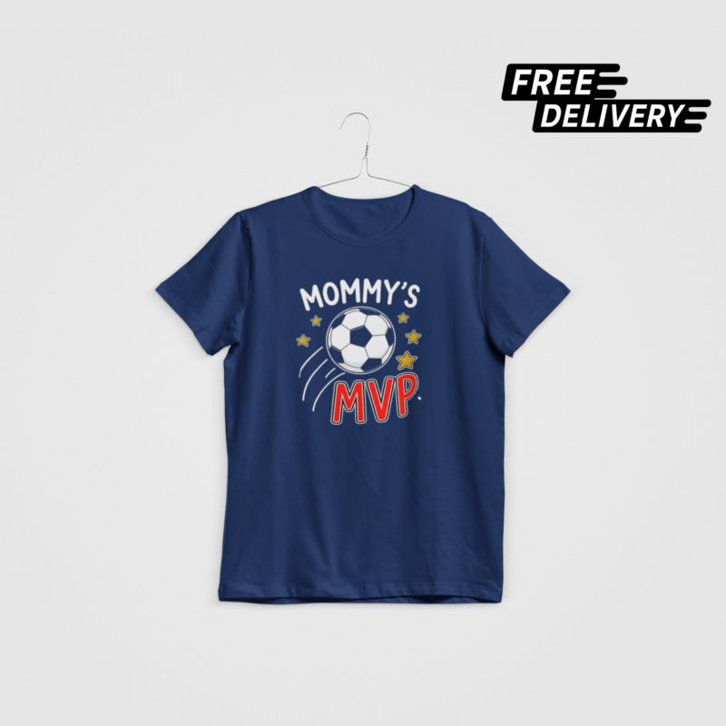Mommy’s MVP Soccer Kids T-Shirt – Cute Sports Graphic Tee