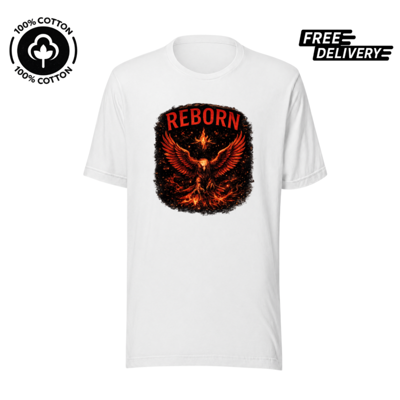 Reborn Phoenix T-Shirt – Rise Stronger Graphic Tee