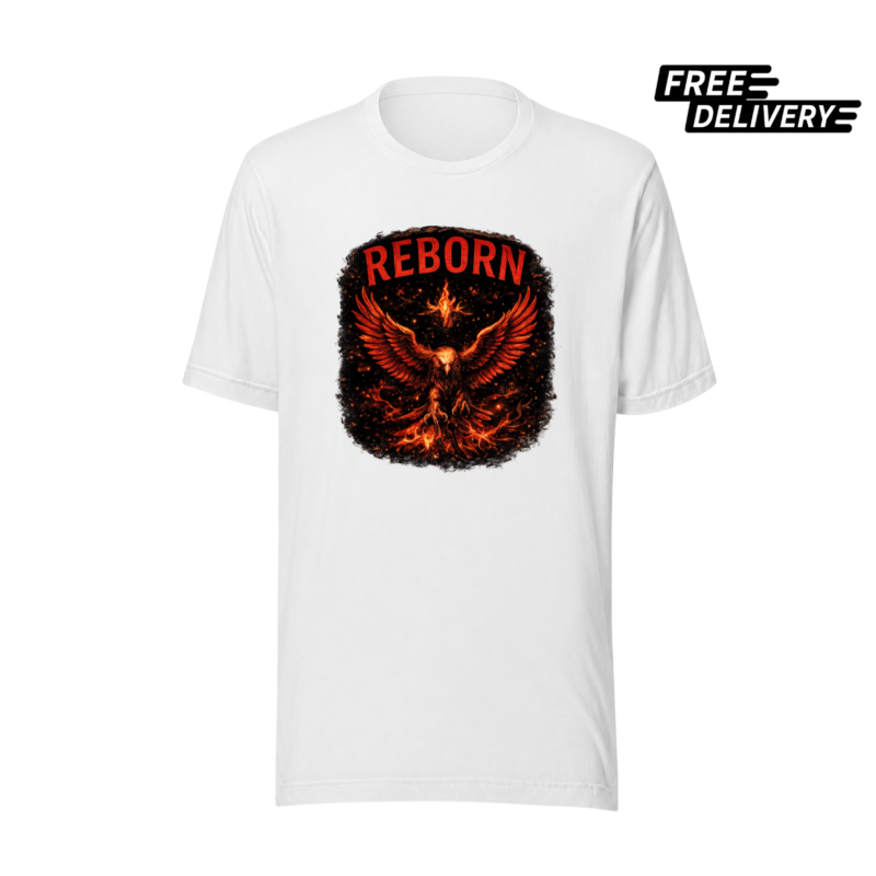 Reborn Phoenix T-Shirt – Rise Stronger Graphic Tee