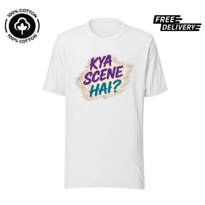 Kya Scene Hai? Funny Pakistani T-Shirt – Desi Streetwear Graphic Tee