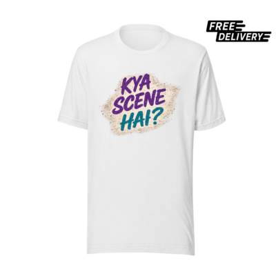 Kya Scene Hai? Funny Pakistani T-Shirt – Desi Streetwear Graphic Tee