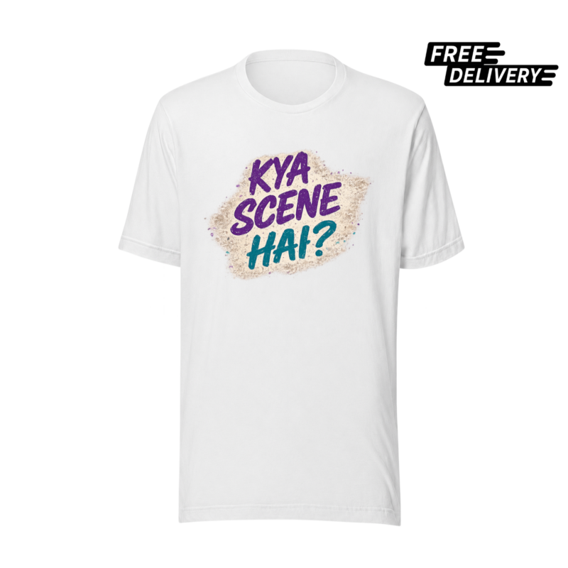 Kya Scene Hai? Funny Pakistani T-Shirt – Desi Streetwear Graphic Tee