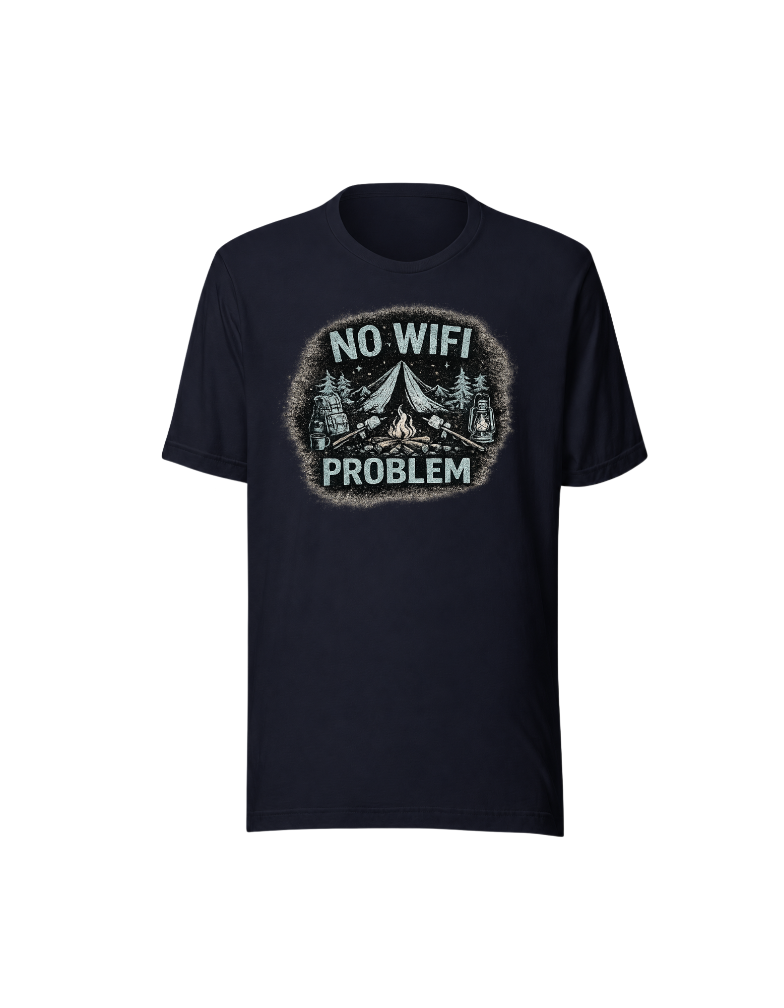 No WiFi No Problem Camping T-Shirt – Outdoor Adventure Tee - Image 3