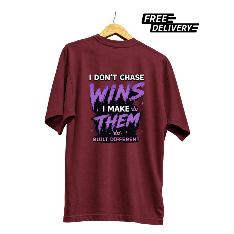 I Don't Chase Wins I Make Them Motivational Gamer T-Shirt