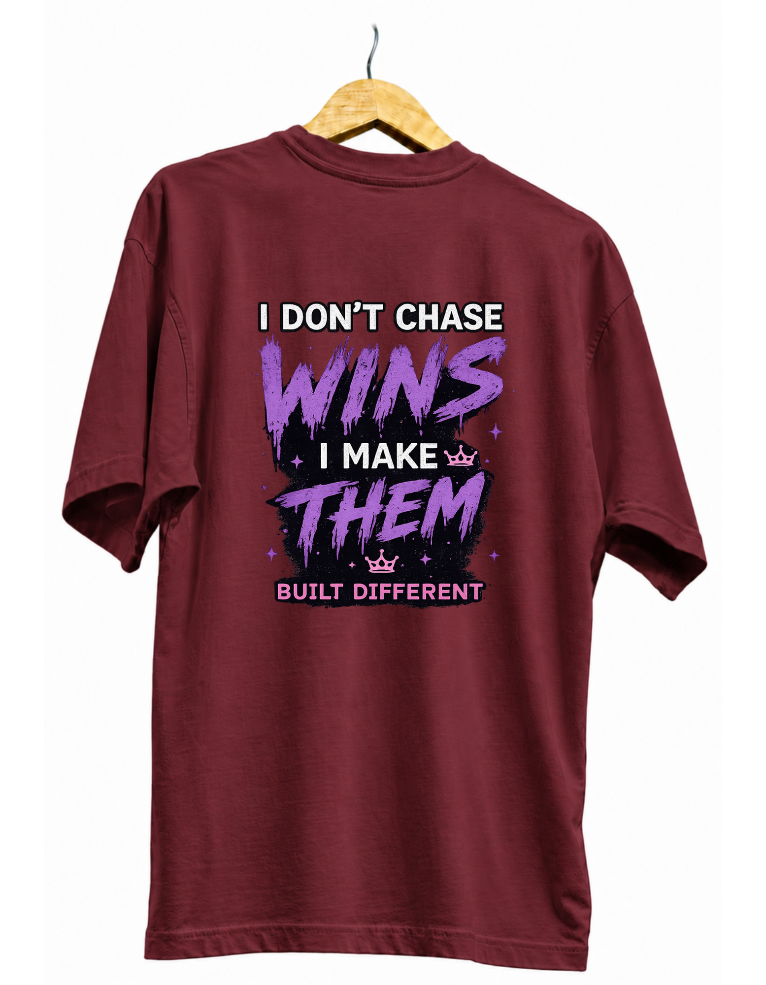 I Don't Chase Wins I Make Them Motivational Gamer T-Shirt - Image 3