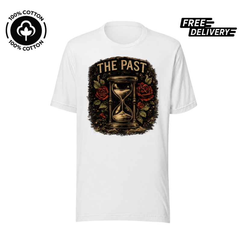 The Past Hourglass T-Shirt – Vintage Time Graphic Tee