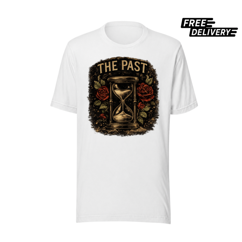 The Past Hourglass T-Shirt – Vintage Time Graphic Tee