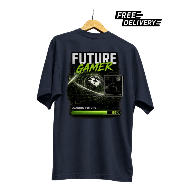 Future Gamer Loading 99% Gaming T-Shirt for Kids and Gamers