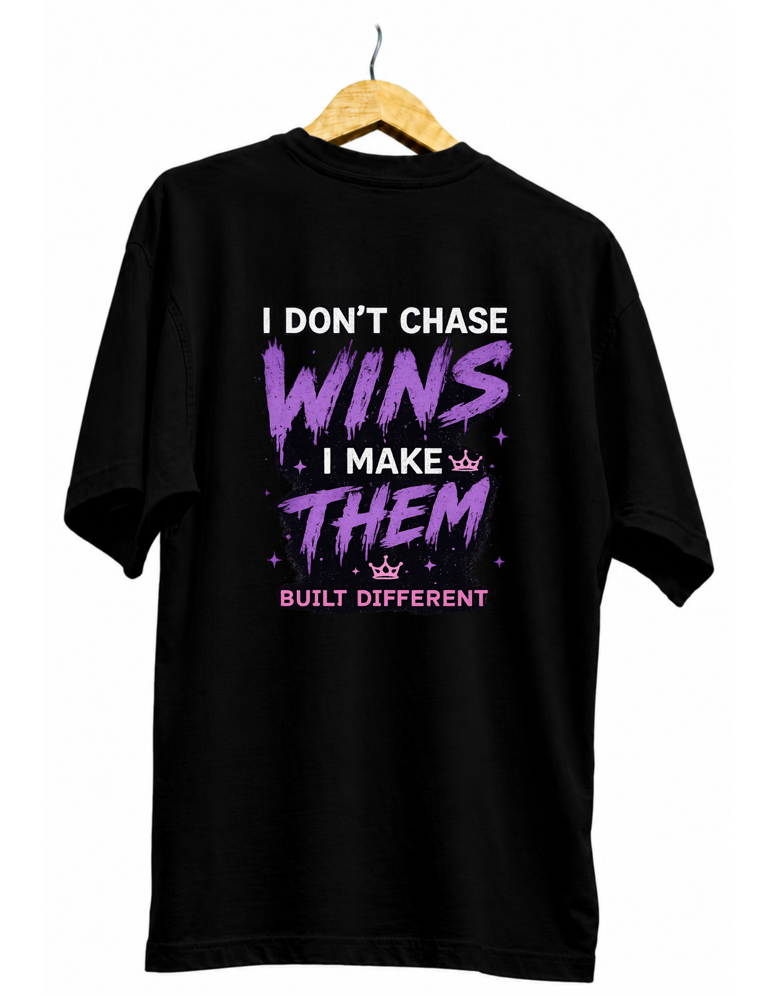 I Don't Chase Wins I Make Them Motivational Gamer T-Shirt - Image 4