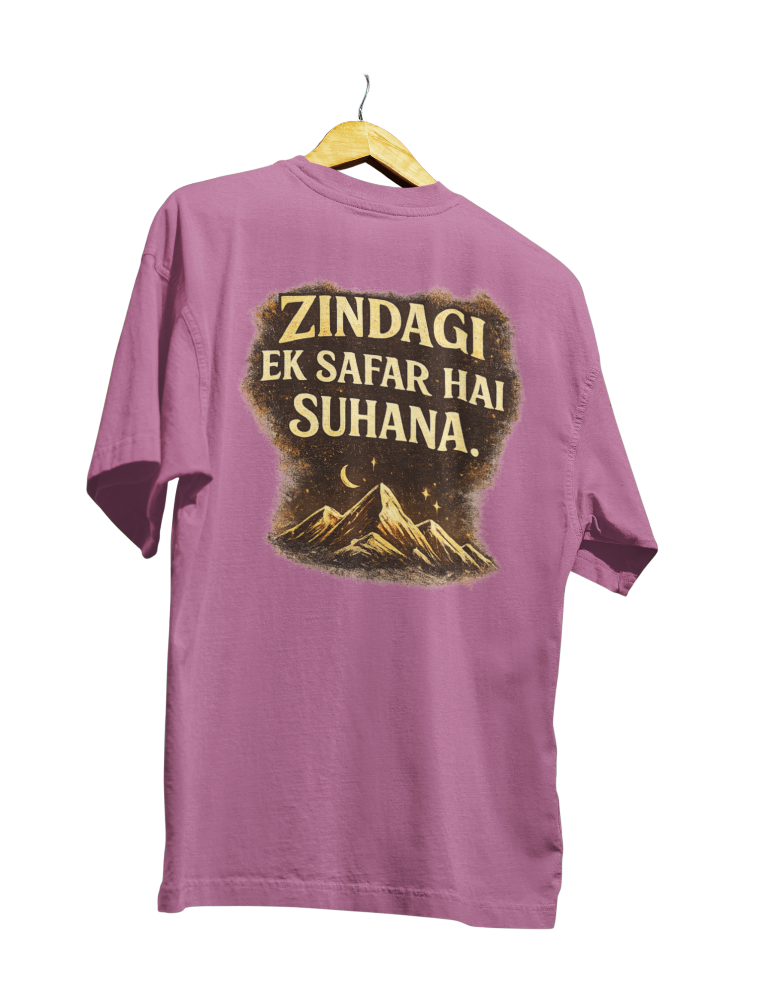 Zindagi Ek Safar Hai Suhana T-Shirt – Inspirational Travel Quote Tee - Image 5