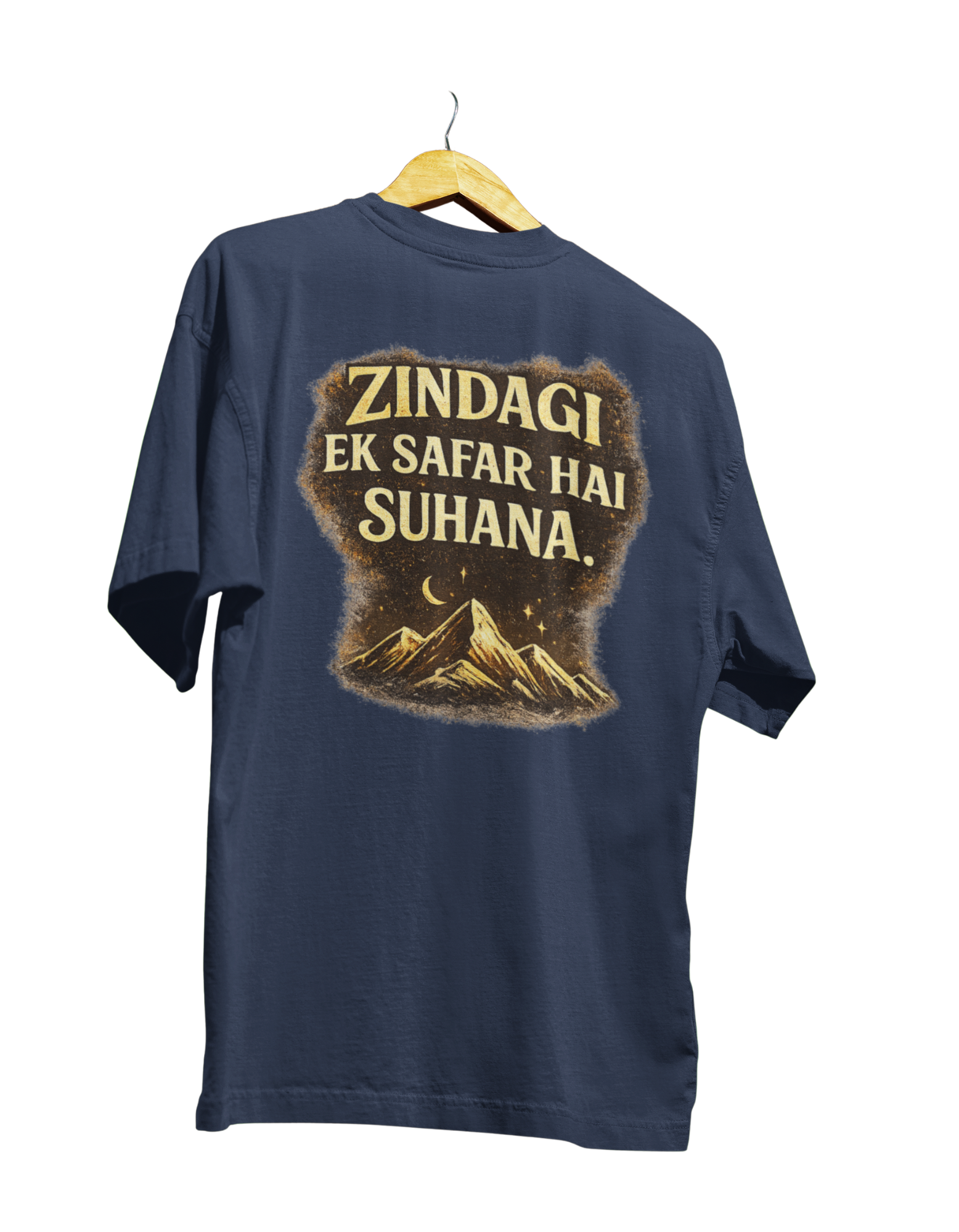 Zindagi Ek Safar Hai Suhana T-Shirt – Inspirational Travel Quote Tee - Image 6