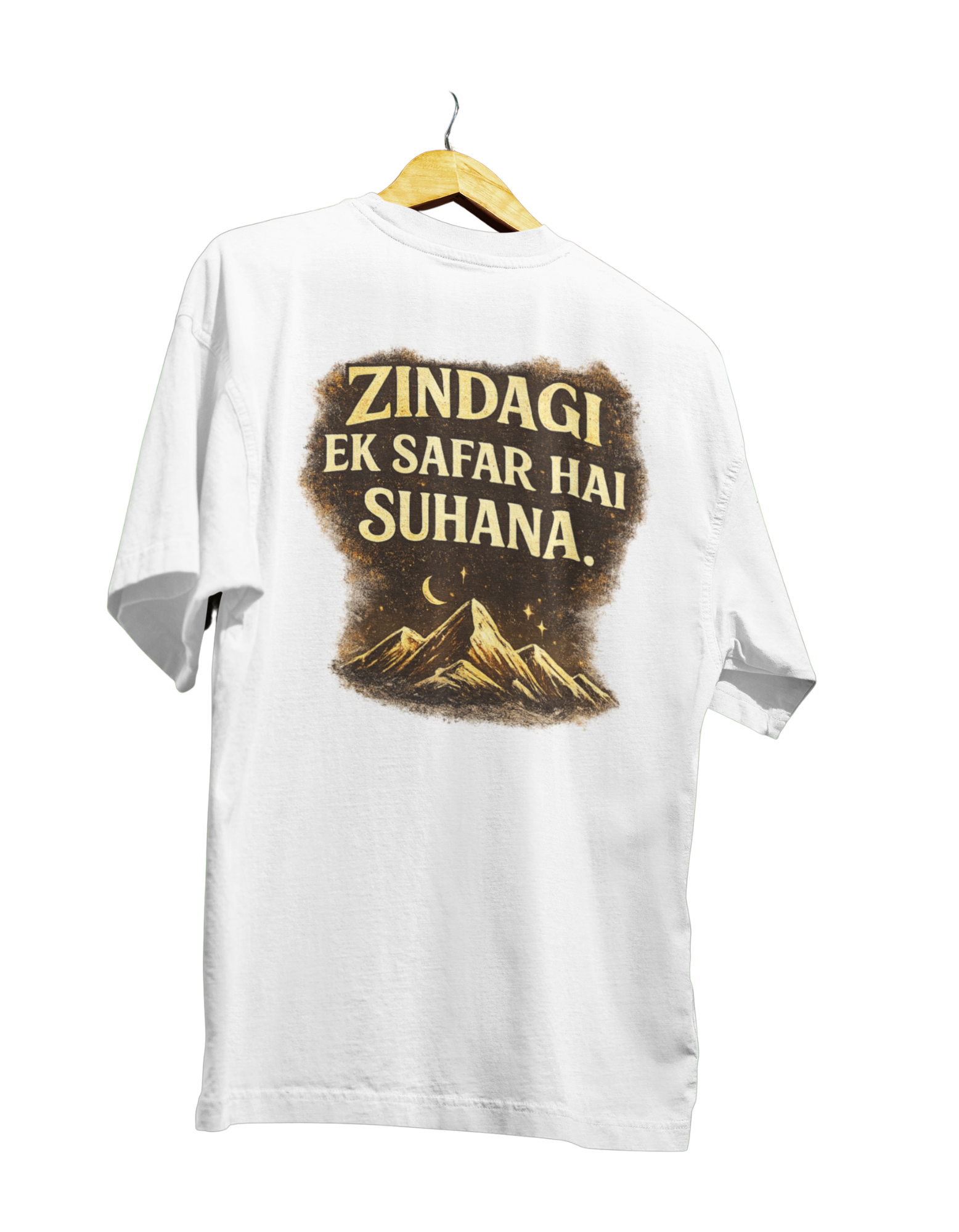 Zindagi Ek Safar Hai Suhana T-Shirt – Inspirational Travel Quote Tee - Image 7
