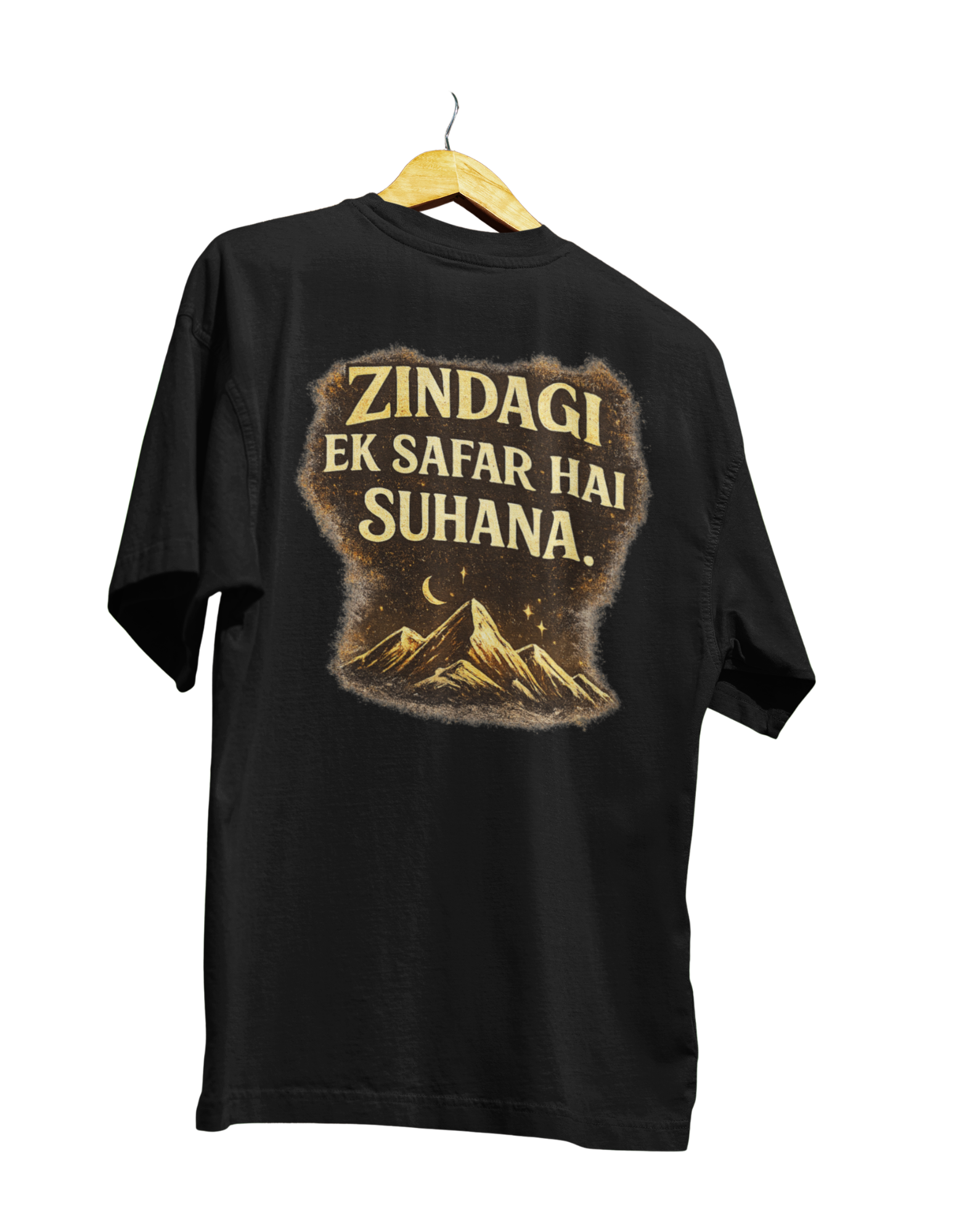 Zindagi Ek Safar Hai Suhana T-Shirt – Inspirational Travel Quote Tee - Image 8
