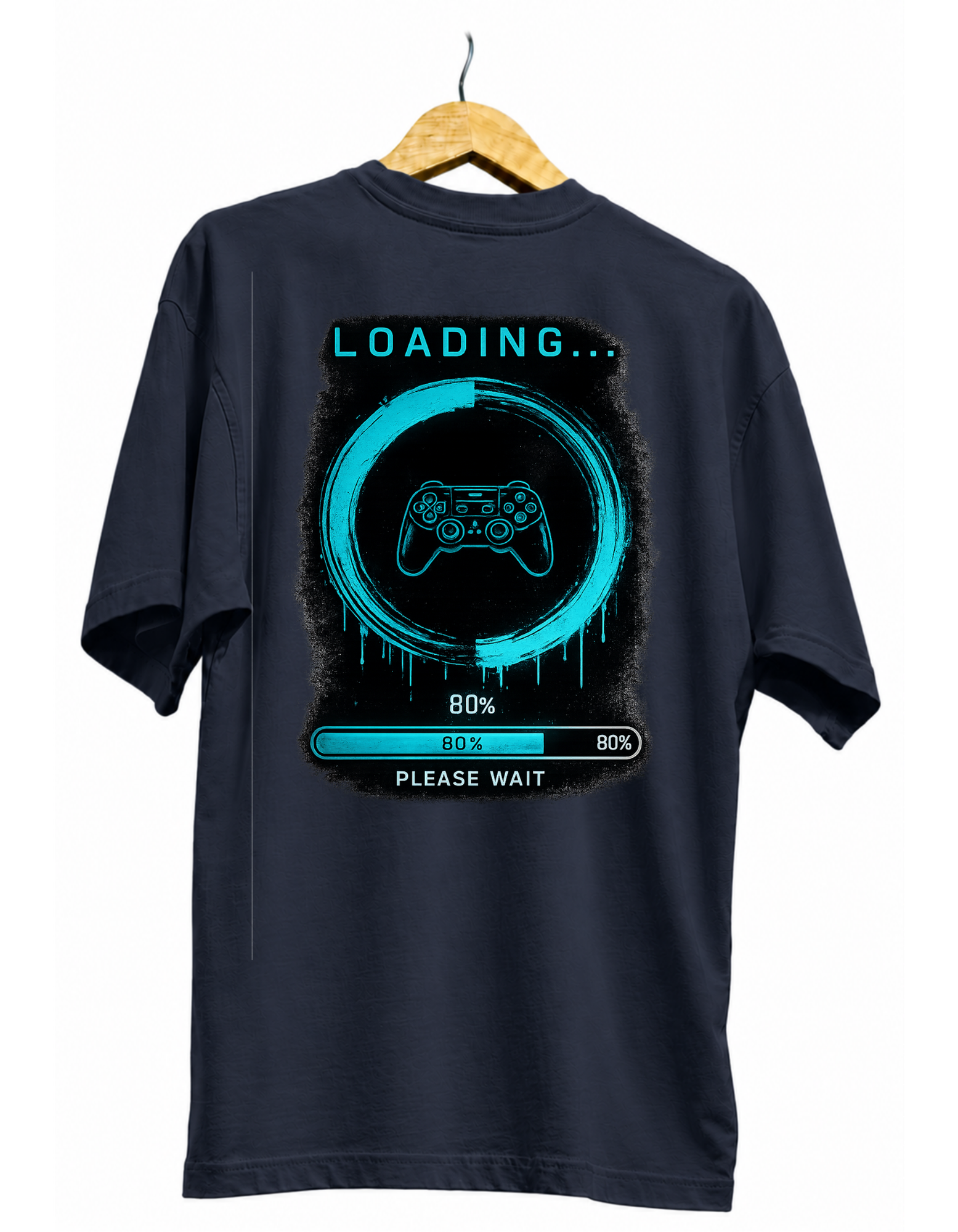 Loading Please Wait Gaming Progress Bar T-Shirt - Image 5