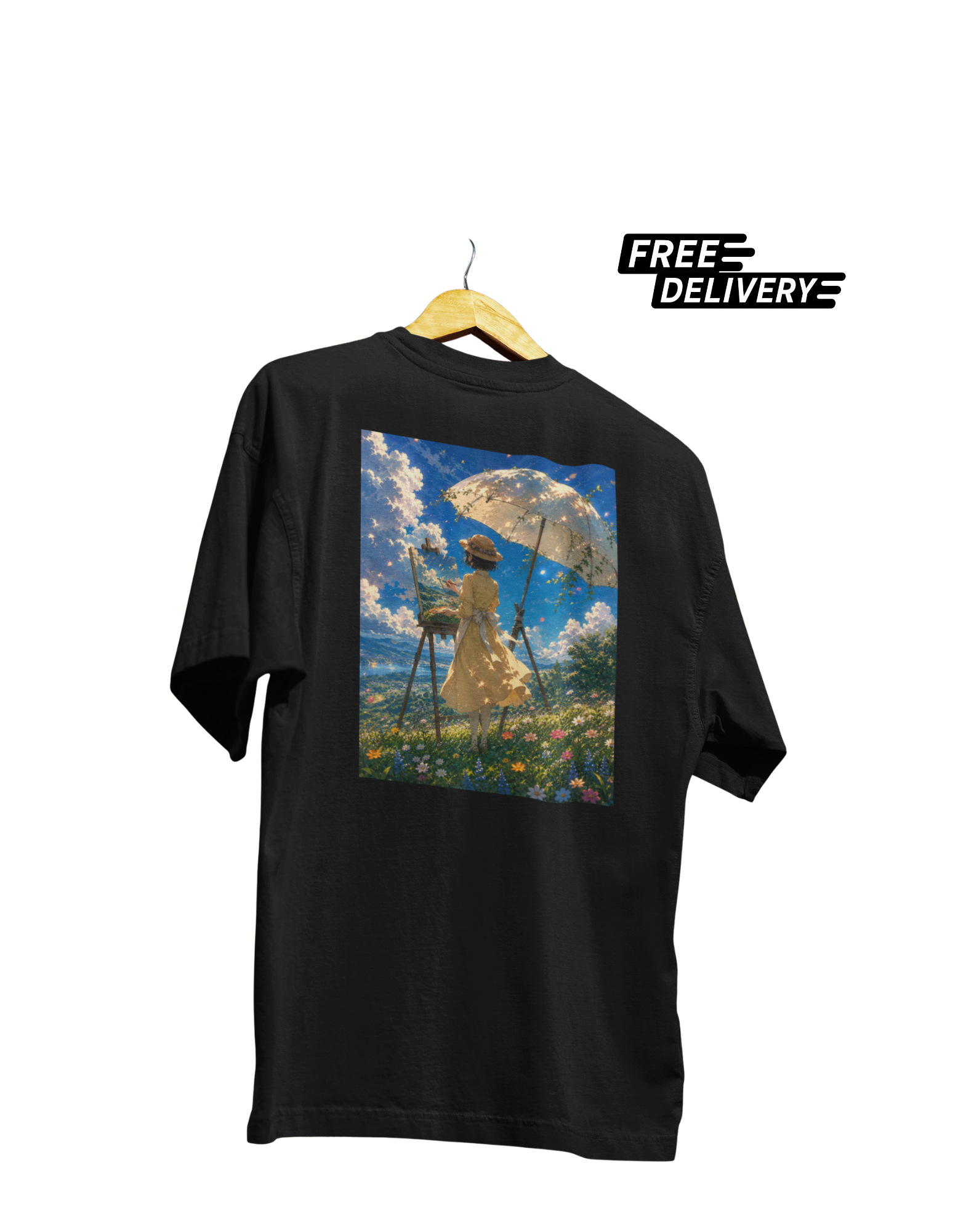 Canvas Under Clouds Oversized Tee