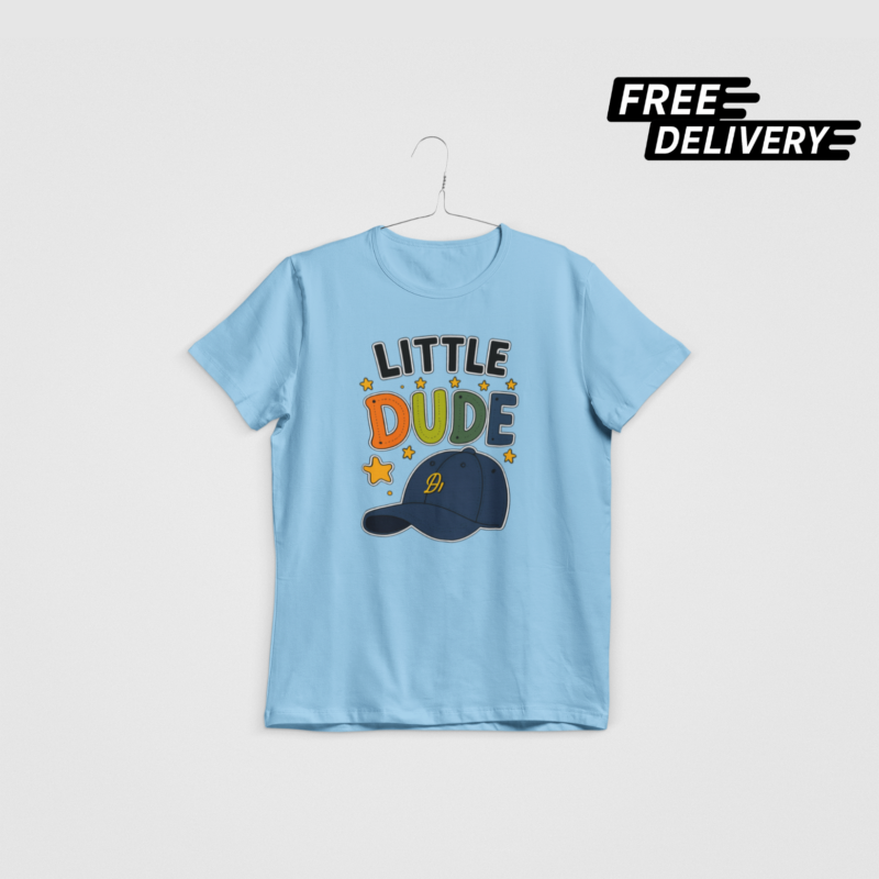 Little Dude Kids Graphic T-Shirt – Cool Cap Cartoon Tee