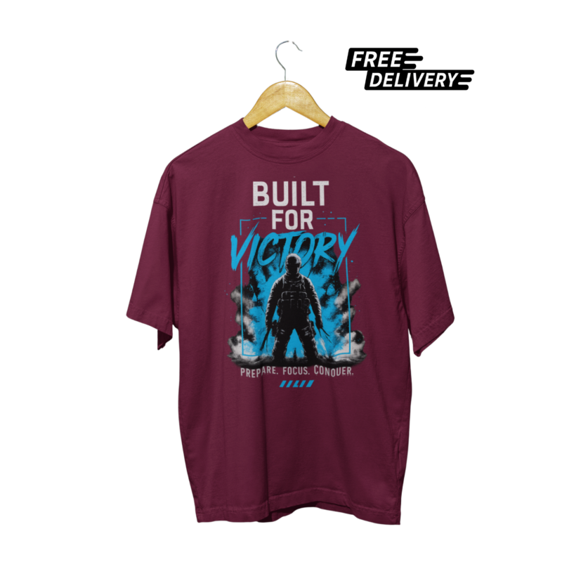 Built for Victory Gamer T-Shirt – Action Gaming Graphic Tee
