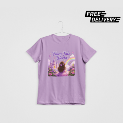 Fairy Tale World Girls Fantasy T-Shirt – Magical Princess Graphic Tee