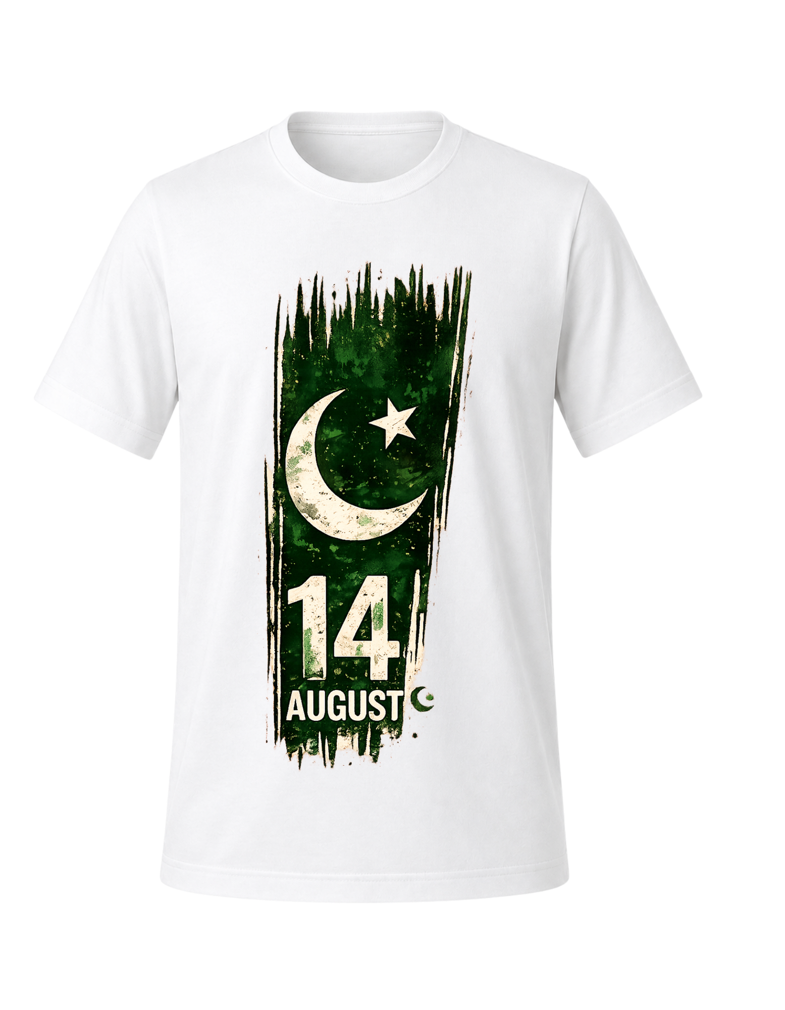 14 August Pakistan Independence Day 1947 T-Shirt | Pakistan Zindabad Graphic Tee - Image 2