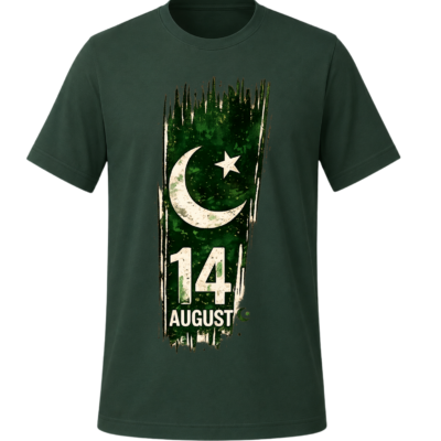 14 August Pakistan Independence Day 1947 T-Shirt | Pakistan Zindabad Graphic Tee